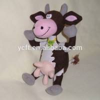 09166 brown plush and stuffed toy cow