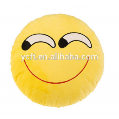 16003 round stuffed plush emoji cushion